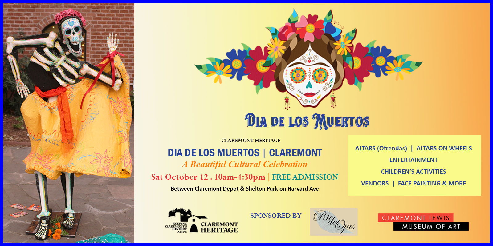 Claremont Events calendar produced by Claremont Heritage